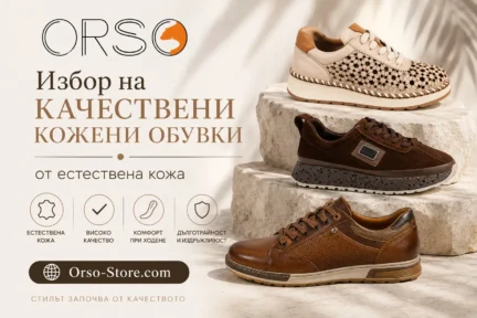Избор на качествени кожени обувки от естествена кожа Orso-Store.com